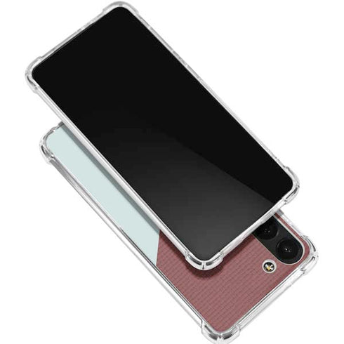 Marsala Triangle Shapes Galaxy S24 FE Clear Case